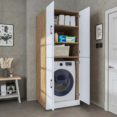 Immagine prodotto di Mobile per lavatrice Roomart DORA-II, larghezza 70 cm, rovere bianco