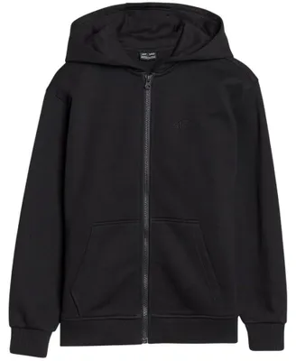 Produktbild von 4F - "4FJWMM00TSWSF1861" Hoodie mit durchgehendem Reißverschluss für Kinder PP5736 (128) (Schwarz)