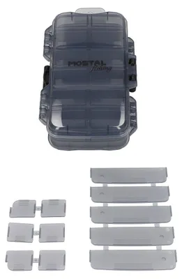 Produktbild von Mostal Tackle Box Double 21 x 13 x 6,1cm Köderbox Kunstköderbox Angelzubehör-Box