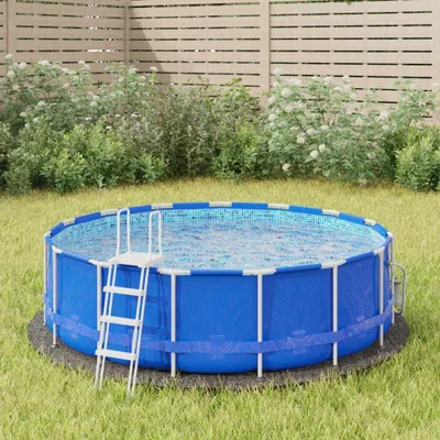 Produktbild von Pool-Bodenmatte Hellgrau Ø244 cm aus Polyester-Geotextil