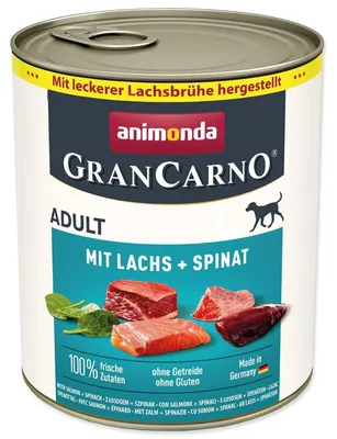 Obrázok produktu pre Konzervovaný losos Gran Carno + špenát 800 g
