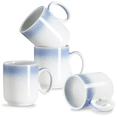 Imagen del producto de Omgoods - Juego de 4 tazas de café de cerámica con asa
