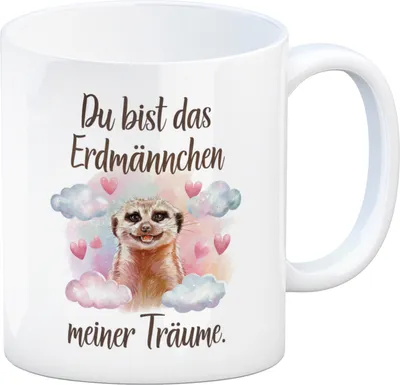 Produktbild von Erdmännchen meiner Träume Kaffeebecher