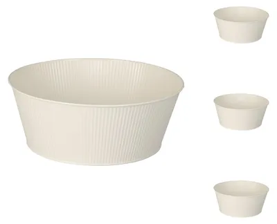 Immagine prodotto di 4 pz. Fioriera da balcone vaso per piante zincato Ø22xH10cm