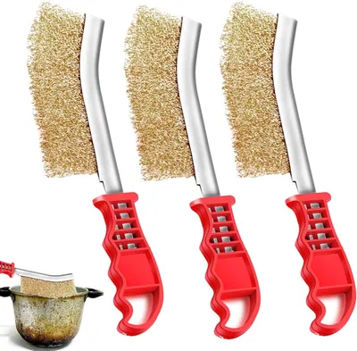 Produktbild von Messingborsten - Effektive Grillbürste - Set von 3 - Edelstahlborsten