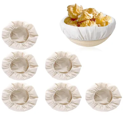 Produktbild von Set mit 6 Leinentüchern für die Brotgewinnung, 20 x 8 cm