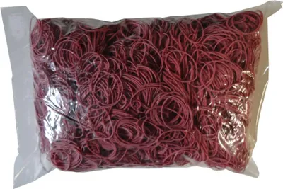 Produktbild von 1kg Gummibänder Gummiringe rot Breite=3mm Ø=100mm