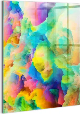 Produktbild von Designer Glasbild - Wandbild - Glas Bild - 60x80 cm - Fraktale Textur
