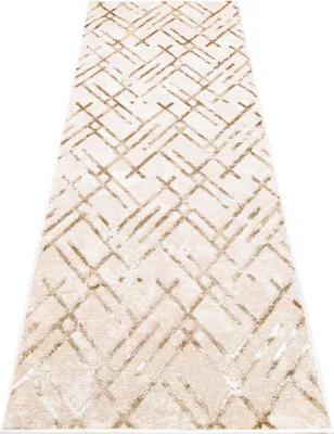 Produktbild von Tapiso Läufer CRYSTAL Modern Beige Gold Wohnzimmer  70 x 100