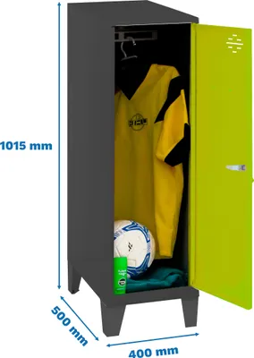 Obrázek produktu pro Skříňka Simonrack SIMONLOCKER DISM antracit, zelená 8425437121685, 1 skříňka 40,0 x 50,0 x 101,5 cm