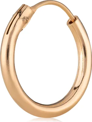 Produktbild von Einzel Creole Ohrring Vergoldet Ohrschmuck Ohrhänger 16mm 5077