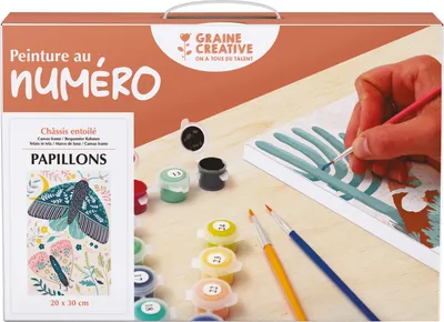 Produktbild von Malerei nach Zahlen 20 x 30 Schmetterlinge – Graine Creative