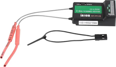 Zdjęcie produktu dla Odbiornik RC, 10-kanałowy odbiornik 2,4 GHz dla początkujących, helikopterów, outdoorowców