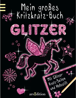 Produktbild von Mein großes Kritzkratz-Buch Glitzer