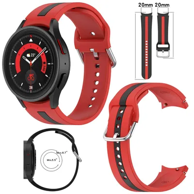 Produktbild von Für Samsung Galaxy Watch FE 6 5 4 Normal Pro Classic alle Größen Kunststoff Armband
