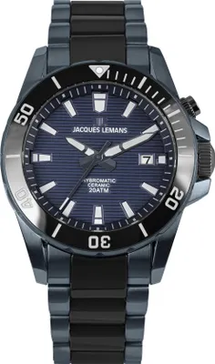 Produktbild von Jacques Lemans 1-2222B Hybromatic Herrenuhr 42mm 20ATM