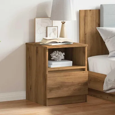 Zdjęcie produktu dla vidaXL Stolik nocny Artisan dąb 40x40x50 cm materiał drewnopochodny