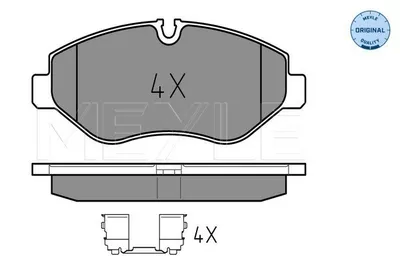 Produktbild von MEYLE 025 291 9220 Bremsbeläge Vorne passend für MERCEDES-BENZ SPRINTER 3,5-t Kasten (906) VIANO (W639) V-Klasse (W447) VITO Bus (W639)