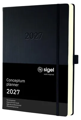Image de Agenda Conceptum 2027, format A4+, noir