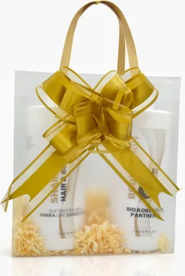Produktbild von Geschenk Set Geschenkpackung Duschgel Ambra Sandelholz/ Bodylotion Bio Kokosöl 2 x1L