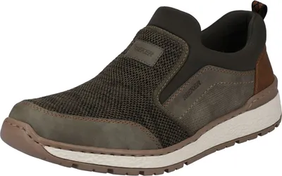 Produktbild von Rieker Herren Sneaker Slip-On sportlich extra weit B9051, Größe:44 EU, Farbe:Grün
