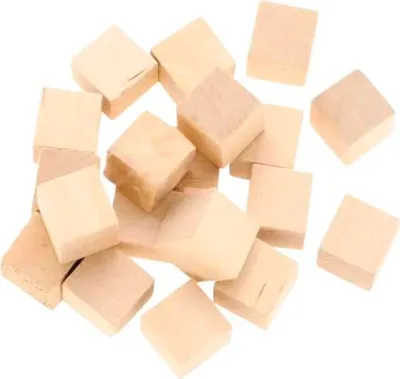 Produktbild von Holzwürfel natur 15 mm 42 Stück