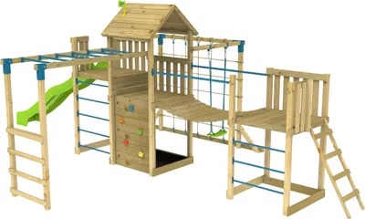 Obrázok produktu pre Hracia veža TP Toys Skyscraper 7 so šmykľavkou, hojdačkou a preliezačkou
