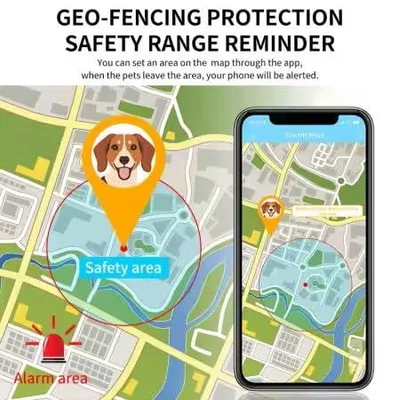 GPS-Tracker für Hunde/Katzen, 4G LTE, 700mAh, 41g, Live-Tracking