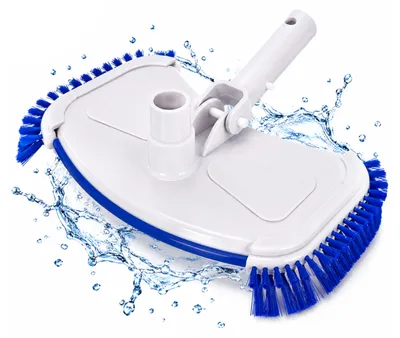 Produktbild von HAF Poolsauger Bodensauger DeLuxe mit seitlichen & unteren Bürsten – 32/38mm Schlauchanschluss für Reinigung von Schwimmbecken, Einbau- & Aufstellpool