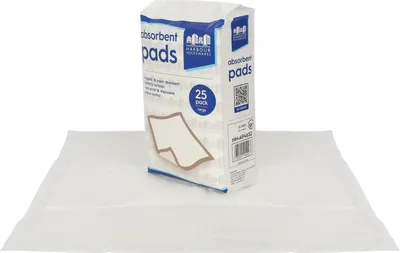 Produktbild von Harbor Housewares Einweg-Inkontinenz-Betteinlagen – 60 cm x 60 cm – 25 Stück