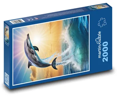 Obrázek produktu pro martinpuzzle - Puzzle 2000 - Delfín - ryba, moře