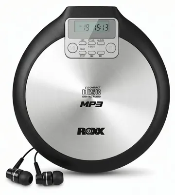 Produktbild von ROXX PCD 600 - Tragbarer CD Player mit Kopfhörer, MP3 fähig, Antishock, Discman mit Netzteil