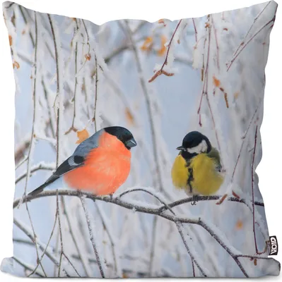 Produktbild von VOID Gimpel Blaumeise Vogel Kissenbezug Kissenhülle Sofakissen Kissen Deko Outdoor-Kissen Dekokissen