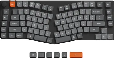 Produktbild von Keychron K15 Max QMK Wireless Mechanische Tastatur, RGB LED, Hot-Swap, QWERTY US, Layout Gateron Red - K15M-H1