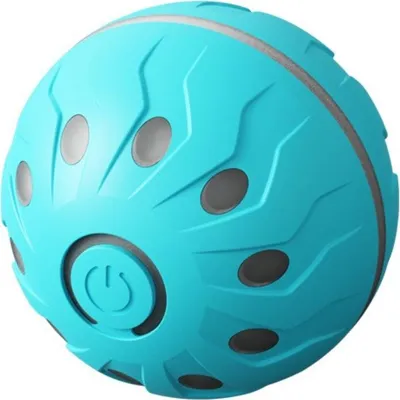Produktbild von INF Interaktives Katzenspielzeug - Automatischer Rollball mit LED Licht Blau