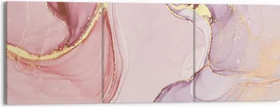 Produktbild von Bild auf Leinwand - Leinwandbild - 3 Teile - Abstraktion Marmor Rosa - 150x50cm - Wand Bild - Wanddeko - Wandbilder - Leinwanddruck - Bilder - Wanddekoration - Leinwand bilder - CA150x50-4528