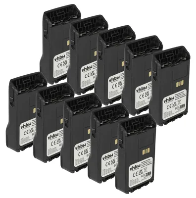 Produktbild von vhbw 10x Akku kompatibel mit Motorola XiR E8628i, E8608i, E8668, P8600, E8608, E8600 Funkgerät, Walkie Talkie (2600 mAh, 7,4 V, Li-Ion)