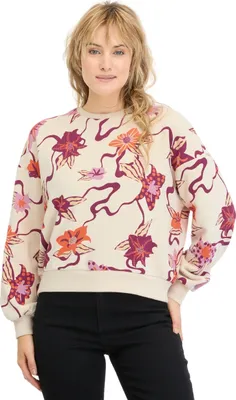 Produktbild von Ragwear Wuss Print - Damen Sweatshirt, Größe:XL, Farbe:ecru