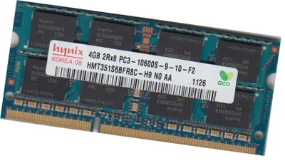Zdjęcie produktu dla Hynix 4Gb SoDimm 1333Mhz Ram Memory HMT351S6BFR8C Pc-10600s DDR3 204PIN