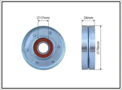 Obrázok produktu pre rolka napinacza 76x17x24 metal