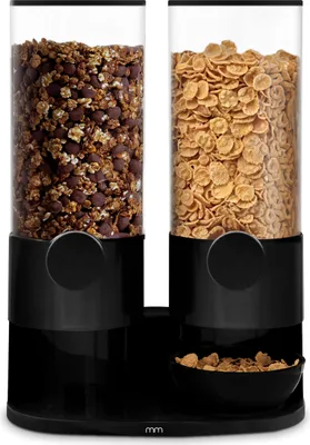 Image de Distributeur de céréales pour petit déjeuner à deux compartiments 2 x 3 L
