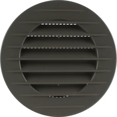 Zdjęcie produktu dla Kratka wentylacyjna Siatka przeciw owadom Kratka plastikowa Kratka wywiewna Kratka wentylacyjna szara Ø 125 mm
