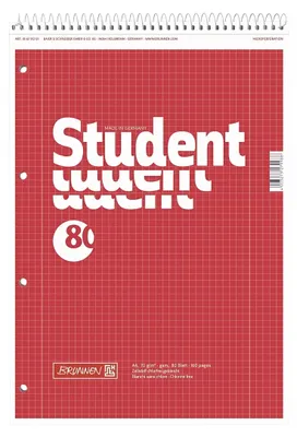 Produktbild von BRUNNEN Collegeblock A4 Spirale oben Lineatur 28 106791201