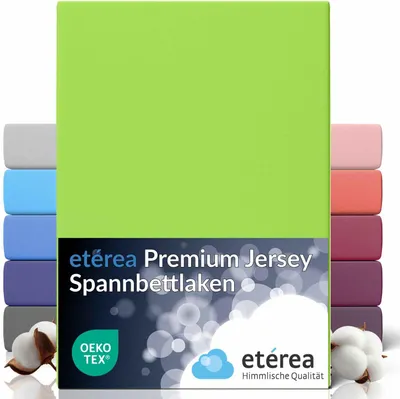 Obrázok produktu pre etérea Jersey napínacie prestieradlo bavlna 180x200 - 200x200 cm