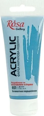 Obrázek produktu pro Rosa Gallery Akrylová barva Blue Porcelain (651) 60 ml 1 ks