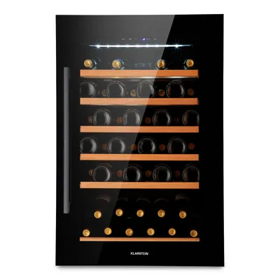 Produktbild von Klarstein Einbau-Weinkühlschrank, 137 L Getränkekühlschrank Schmal, 1 Zone Weinkühlschrank mit Glastür, Indoor/Outdoor Beersafe, Großer Kühlschrank, 5-22°C, 52 Flaschen