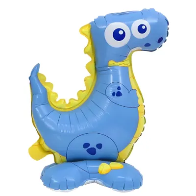 Produktbild von Folienballon Aufsteller 3D, Dino blau ca. 44*59 cm