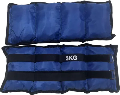 Produktbild von Rebecca Mobili Paar Fußgewichtmanschetten Armgewichte Blau 2 x 3 kg