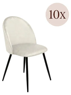 Produktbild von Achito - Stuhl, Cremeweiß, 10 Stühle