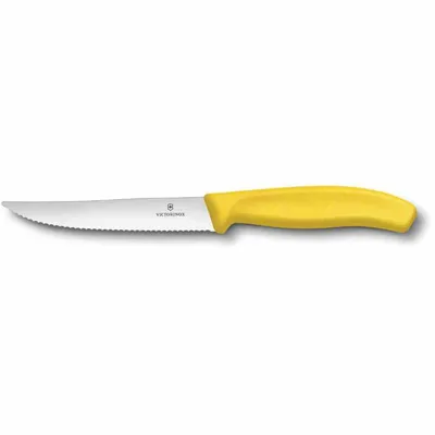 Image de VICTORINOX SWISS CLASSIC STEAK KNIFE 12CM WAVY Uni, jaune